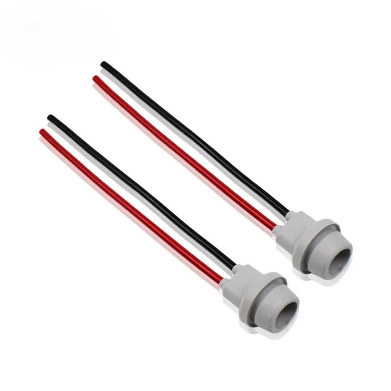 

2 шт. переходников T10 T15 W5W, мягкие резиновые разъемы для светодиодных и HID ламп, штекер-гнездо, для автомобилей и мотоциклов, высококачественный держатель лампы