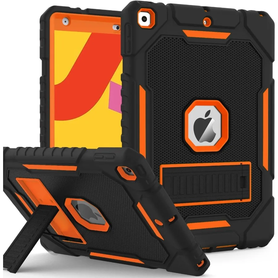 

Чехол для iPad 9-го 8-го 7-го поколения 2021 2020 2019 10,2-дюймовый сверхпрочный противоударный прочный защитный чехол в стиле милитари 10,2