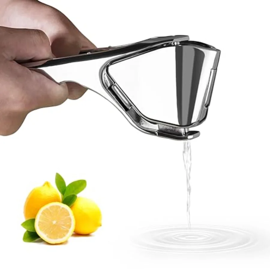 

Manual Stainless Steel Lemon Squeezer for Citrus Fruits Including Lemons Limes and Oranges Compact Handheld Juicer Ideal for Ki