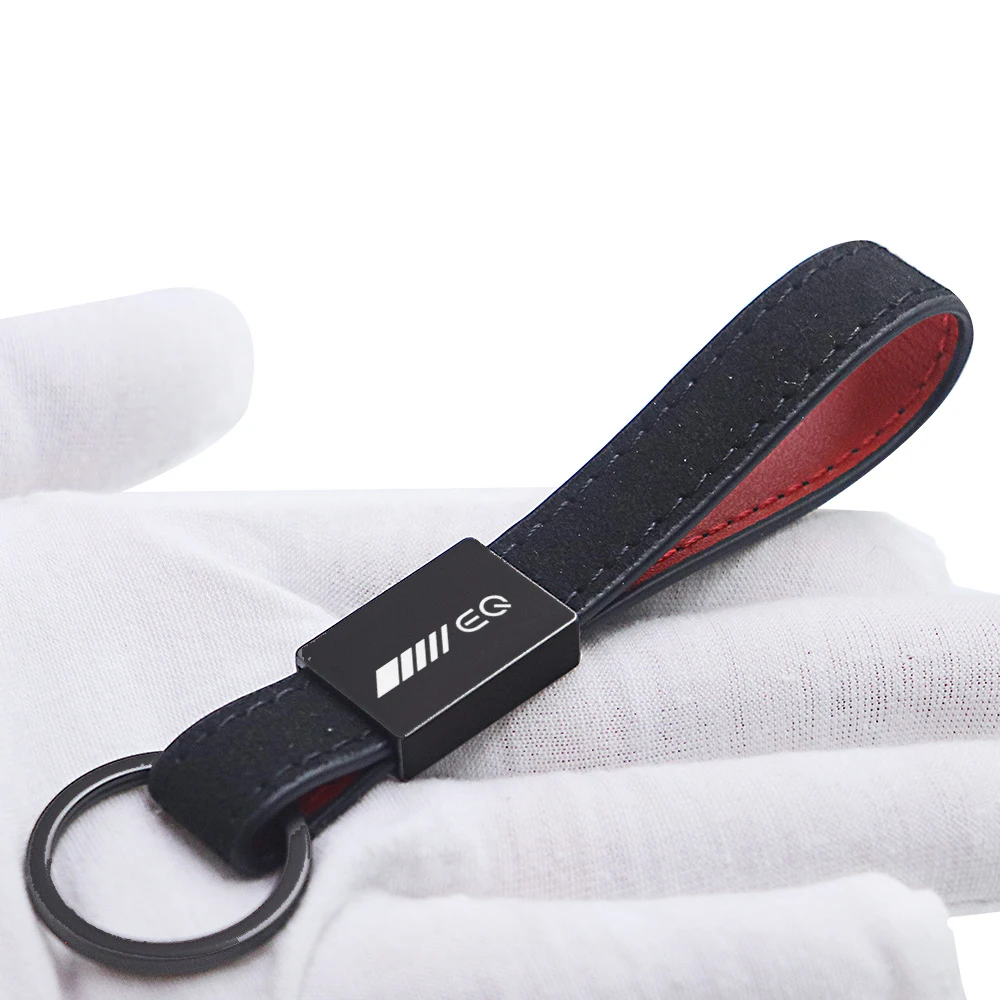 car Key chain Rings carbon fiber keychain car Accessories for Mercedes Benz AMG EQ EQS EQ POWER Auto Accessories