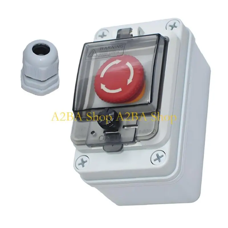 A2BA Robust Emergency Stop Button Housing with Metal & Construction for Machine