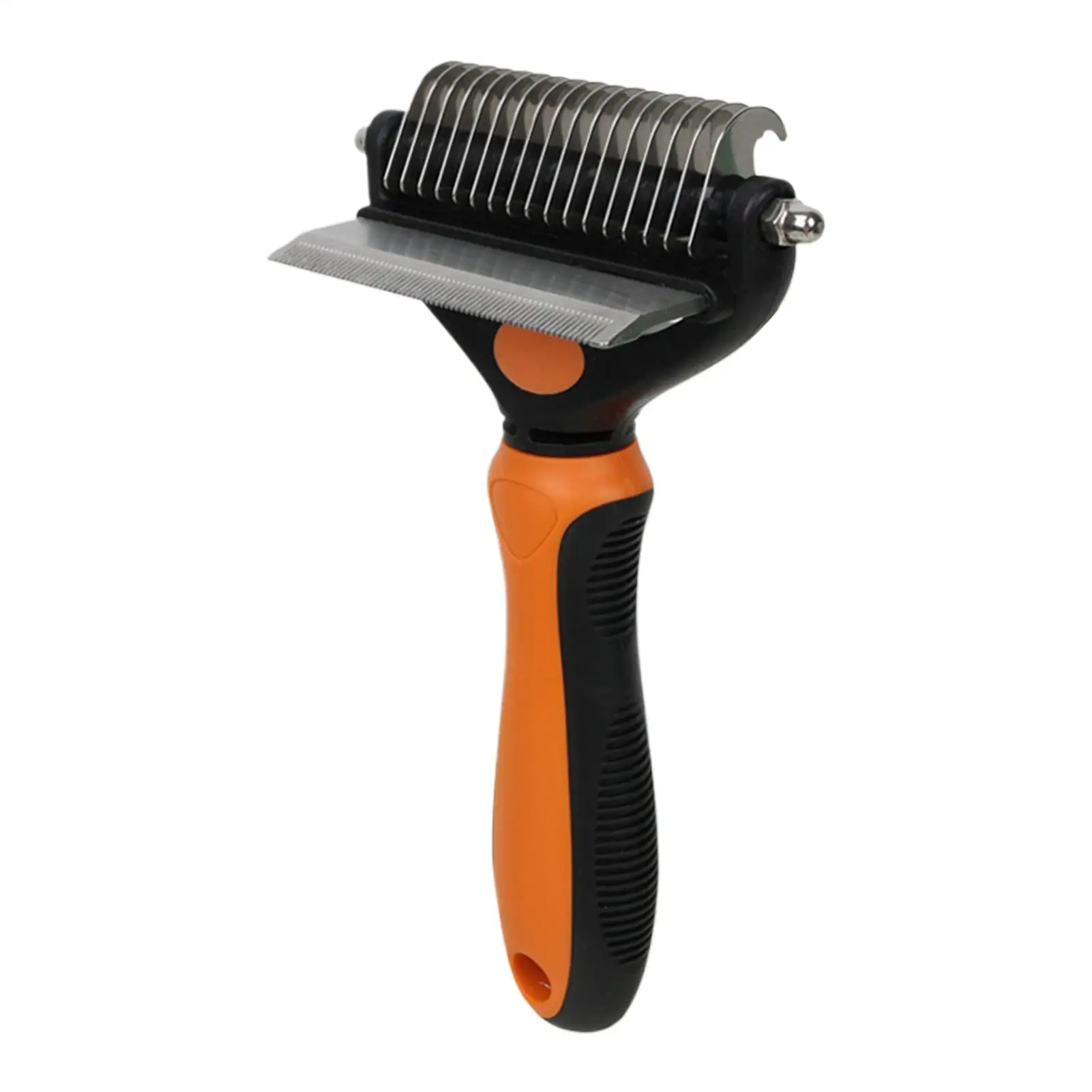 

Расческа-грабли для груминга животных с нескользящей ручкой, массажный инструмент для удаления колтунов, для кошек, щенков, котят и других животных, для распутывания шерсти