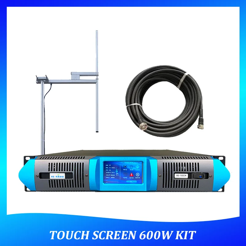 Professional Stereo transmisor fm 600w touch screen Kit