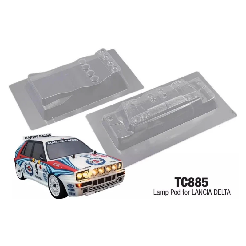 1/10 RC Rally Car Lamp Pod, fibbie luminose per Yaris WRC,Impreza 2008/2007,Lancia Delta