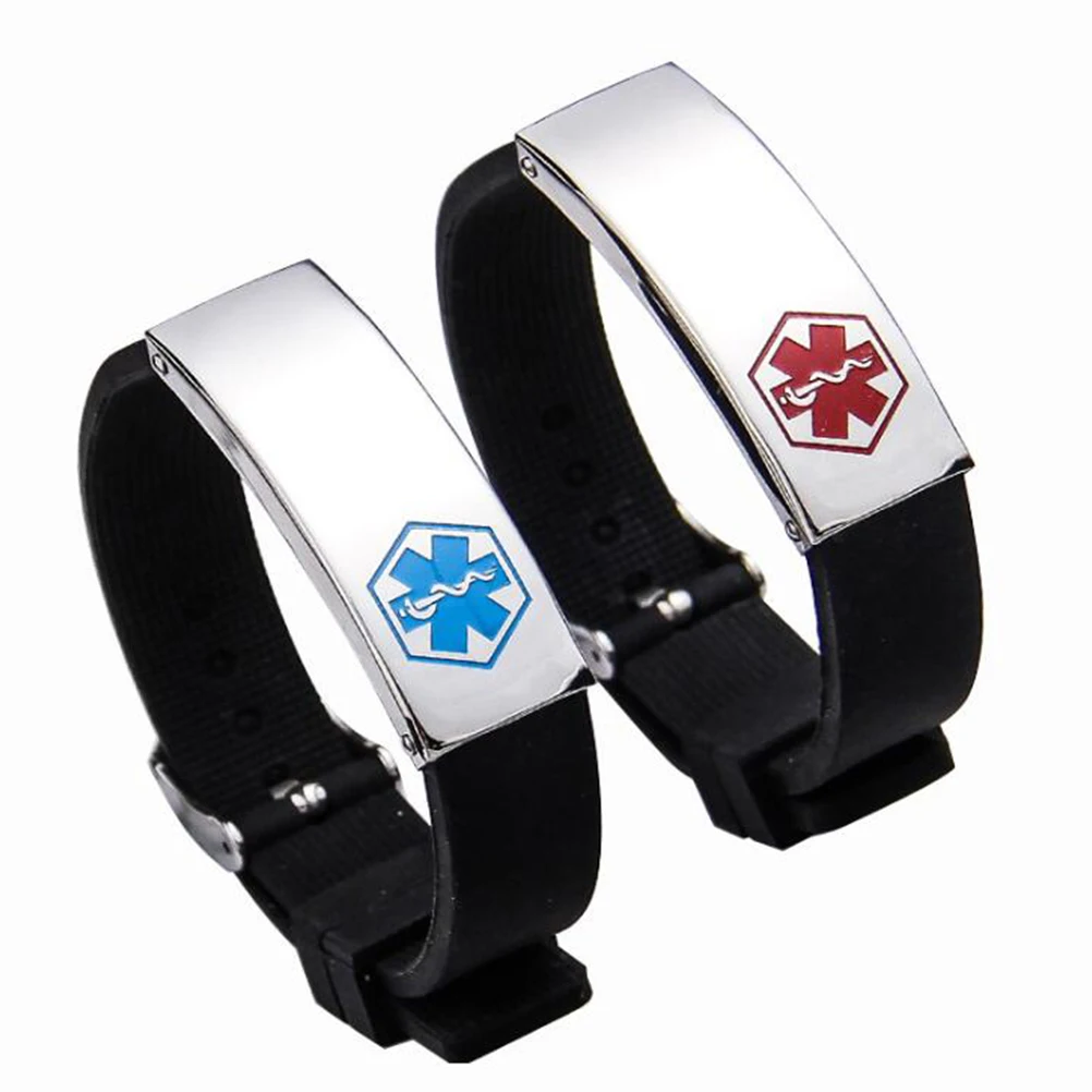 

Medical Logo Bracelet Stainless Steel Silicone Fashion Wristband Personalized Stylish Gift For Men Women Party Business Travel