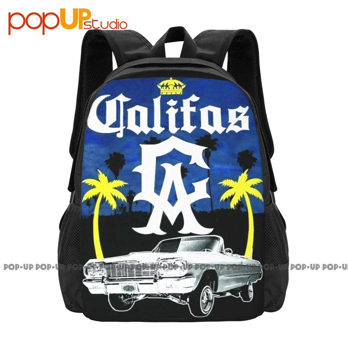 California Republic Cali West Coast Lowrider Backpack Large Capacity Fashion Portable Storage Bag School Sport Bag