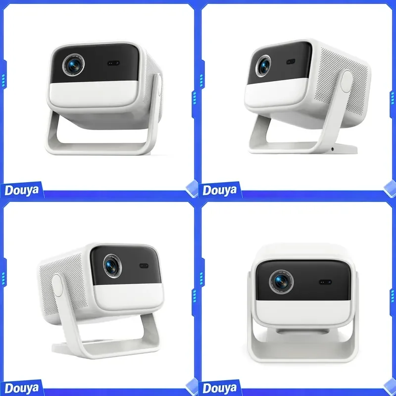 Smart Built-in 2*10W Speakers Battery DLP Projector 1920*1080P 3D Android 11 Powered Portable Projector for Outdoor