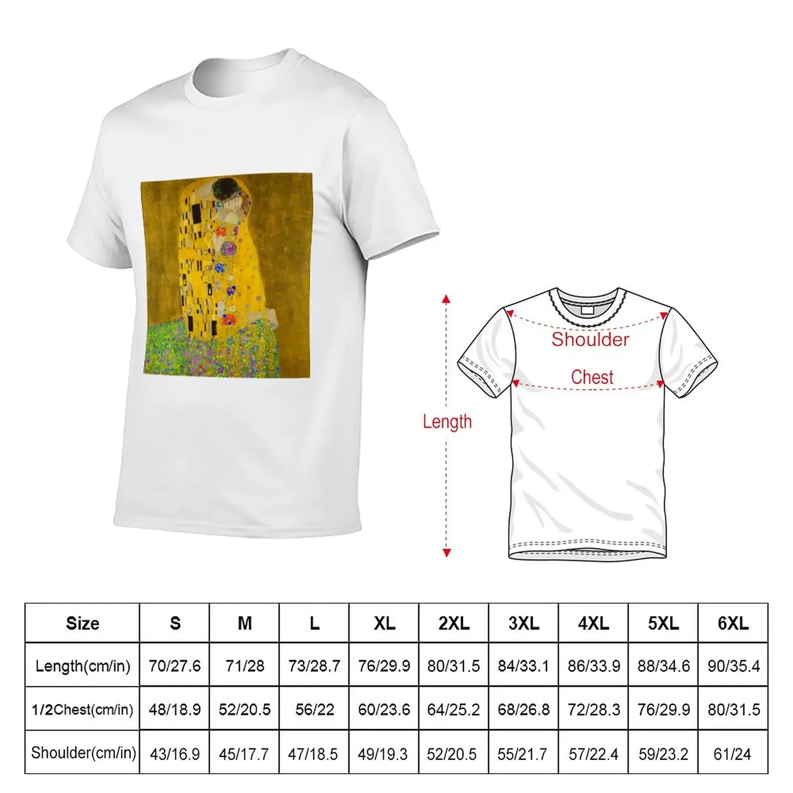 Klimt the kiss T-Shirt customs design your own anime customs mens graphic t-shirts pack