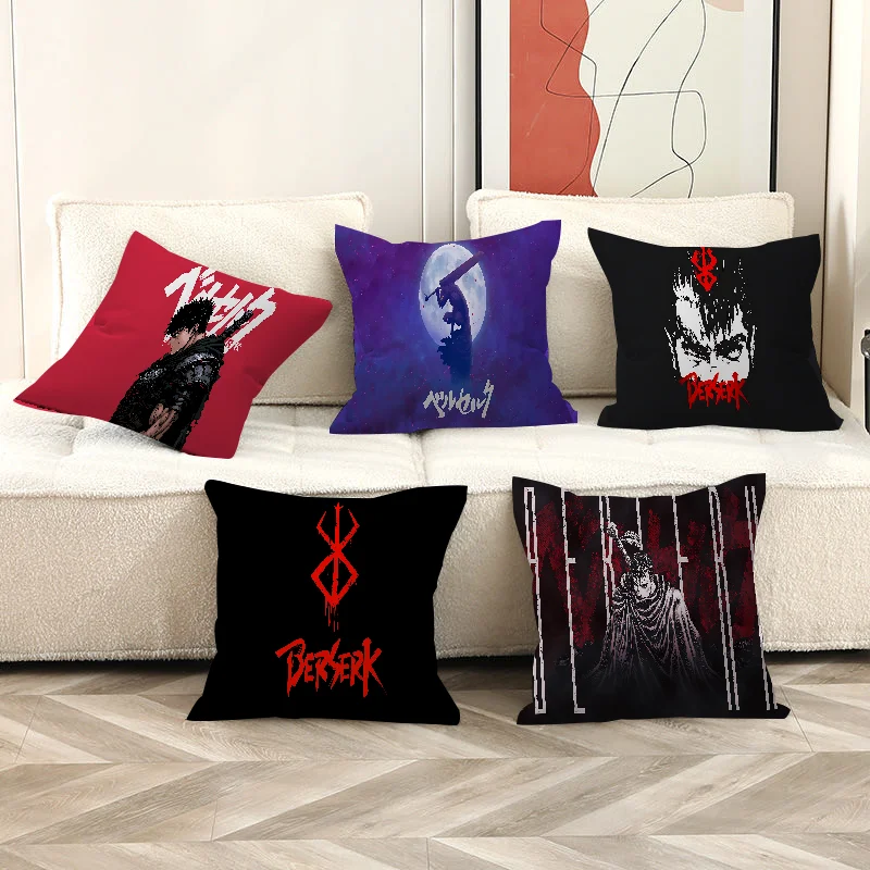 

Anime Berserk Gut Cartoon Pillow Gift Home Office Decoration Bedroom Sofa Car Cushion Cover Case 45x45