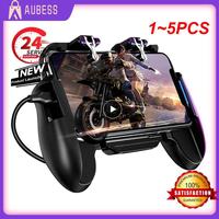 1~5PCS Universal L1R1 Gaming Joystick Gamepad Trigger For Pubg Mobile Fire Button Shooter Mobile Phone PUBG Game Controller