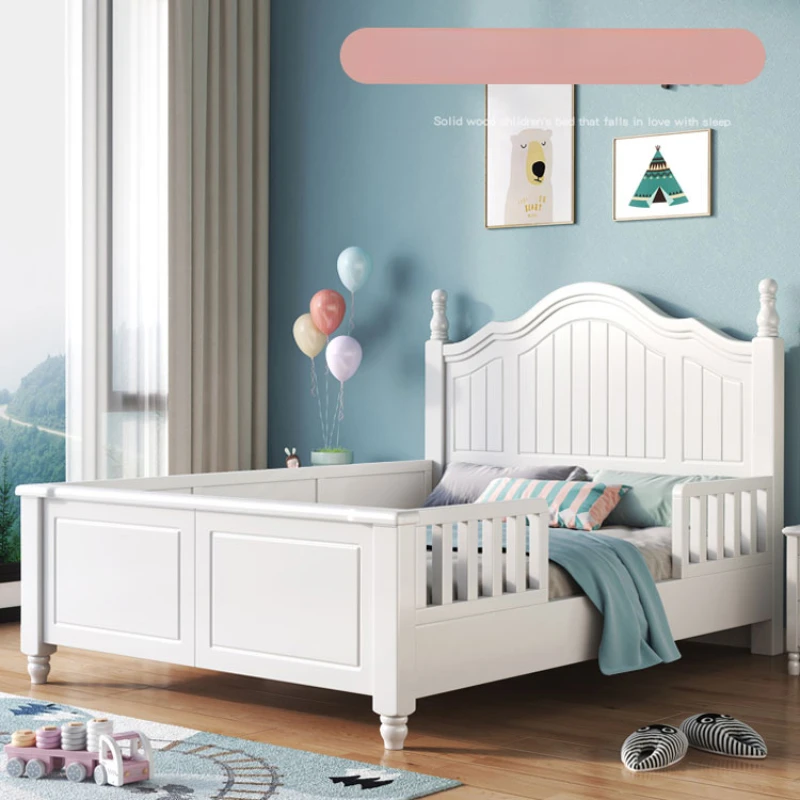 Splicing Princess Children Beds Boys Girl Guardrail Enclosure Enclosure Children Beds Cama Infantil Bedroom Furniture QF50TC