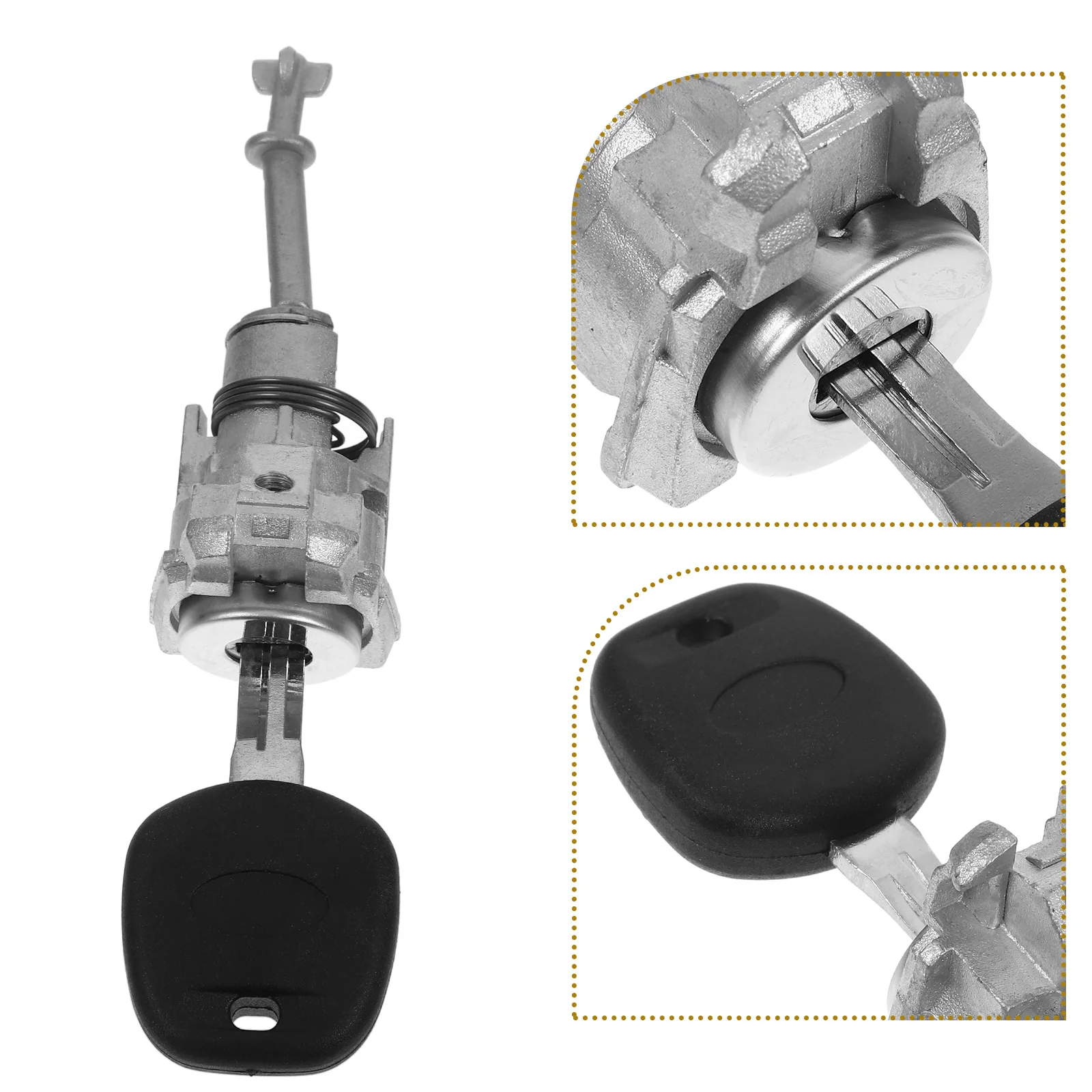 

Front Driver Side Cylinder Replacement Car Part Sturdy Automotive Key Car Door Lock Cylinder Set Vehicle Side Door