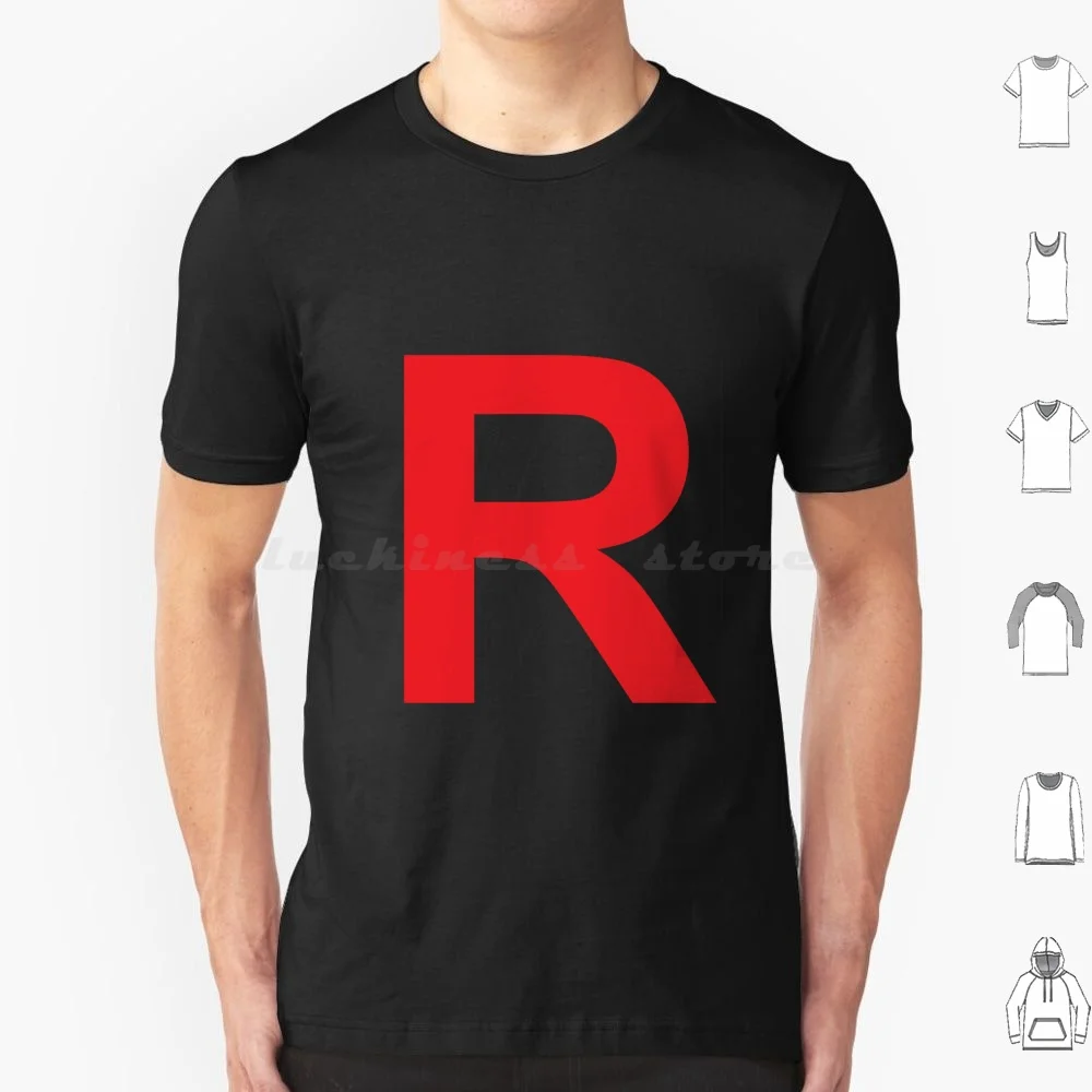 Team Rocket T Shirt 6Xl Cotton Cool Tee Team Rocket Jesse James Meowth Red Poke Mon Pokeball Go Case Phone Ball Collection Set