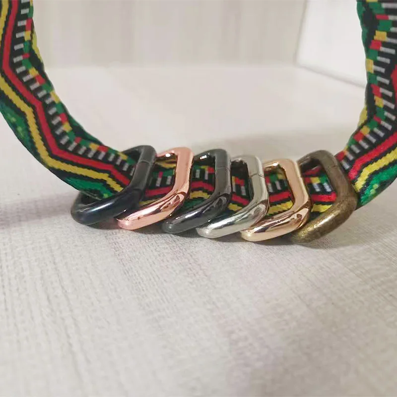 

50 шт./лот, металлическая фурнитура, прямоугольная пряжка для ремня, петля, кольцо для Martingale, ошейник для собаки, сумка, ремни, застежка, аксессуар для поводка