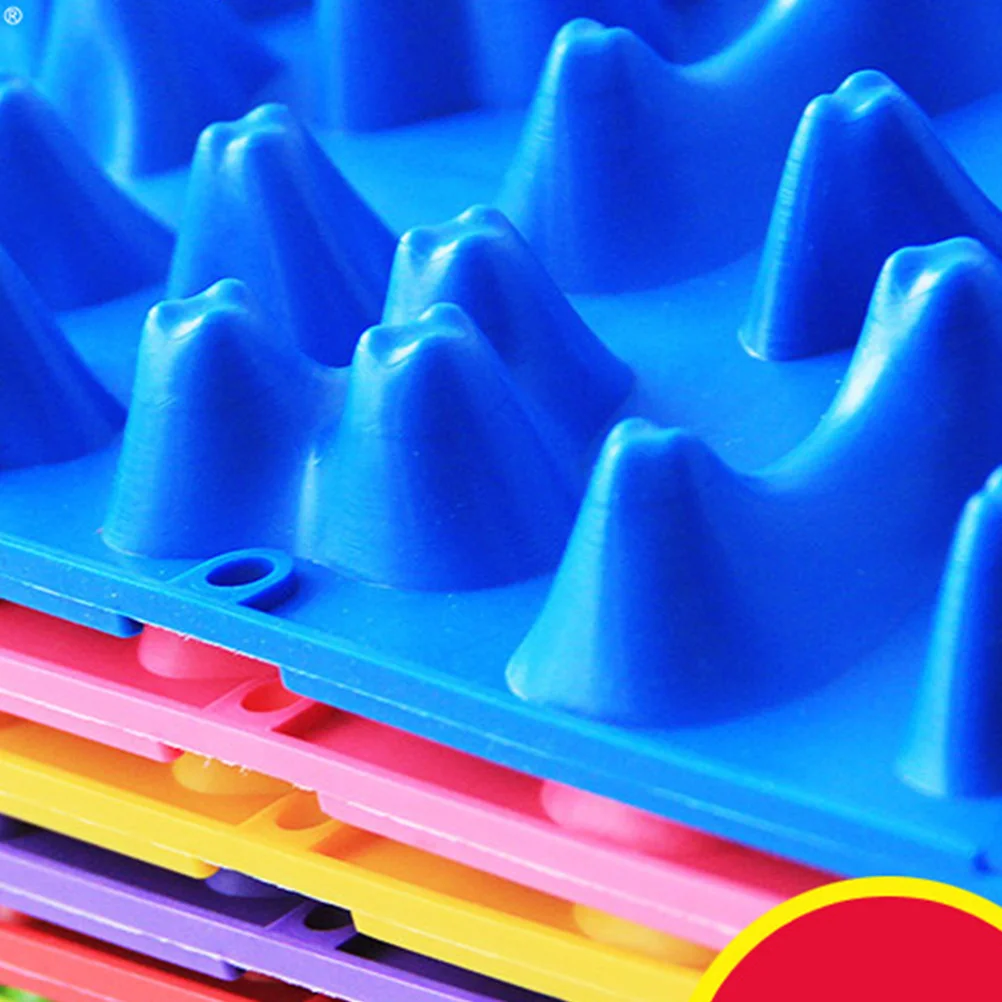 

Beavorty, 4 шт., гальковый коврик, массажная подушка для ног, точечный массаж, подушка для ванны, бамбуковая утолщенная, очень большая, желтая