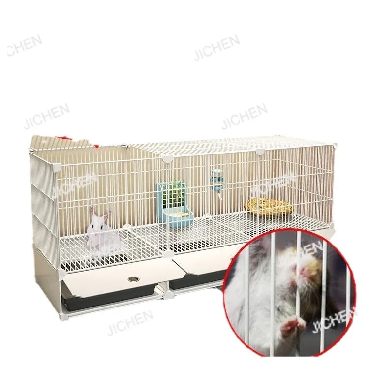 

Клетка для кроликов, домашний большой внутренний поднос, голландская клетка для свиней, морской свиньи, гнездо для домашних животных, клетка для кроликов, двухслойная клетка против ложек
