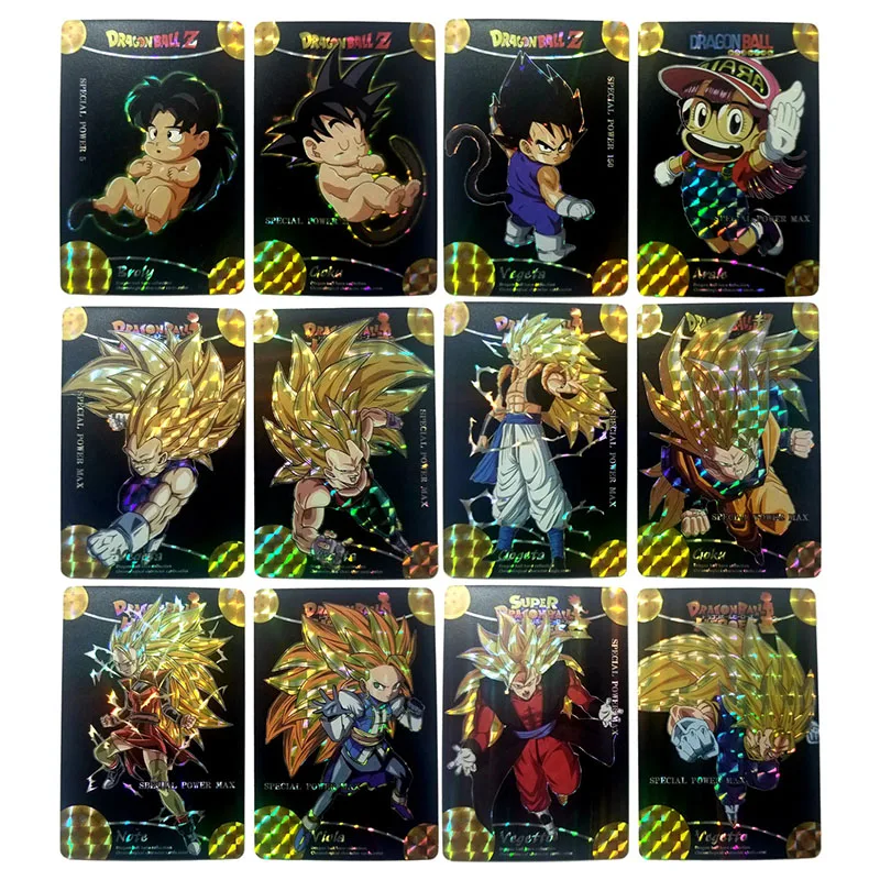 Anime Dragon Ball DIY ACG Android 18 Son Gohan Chichi Bejita Tabletop Battle Game Collectible Cards Toys for boys Birthday Gift