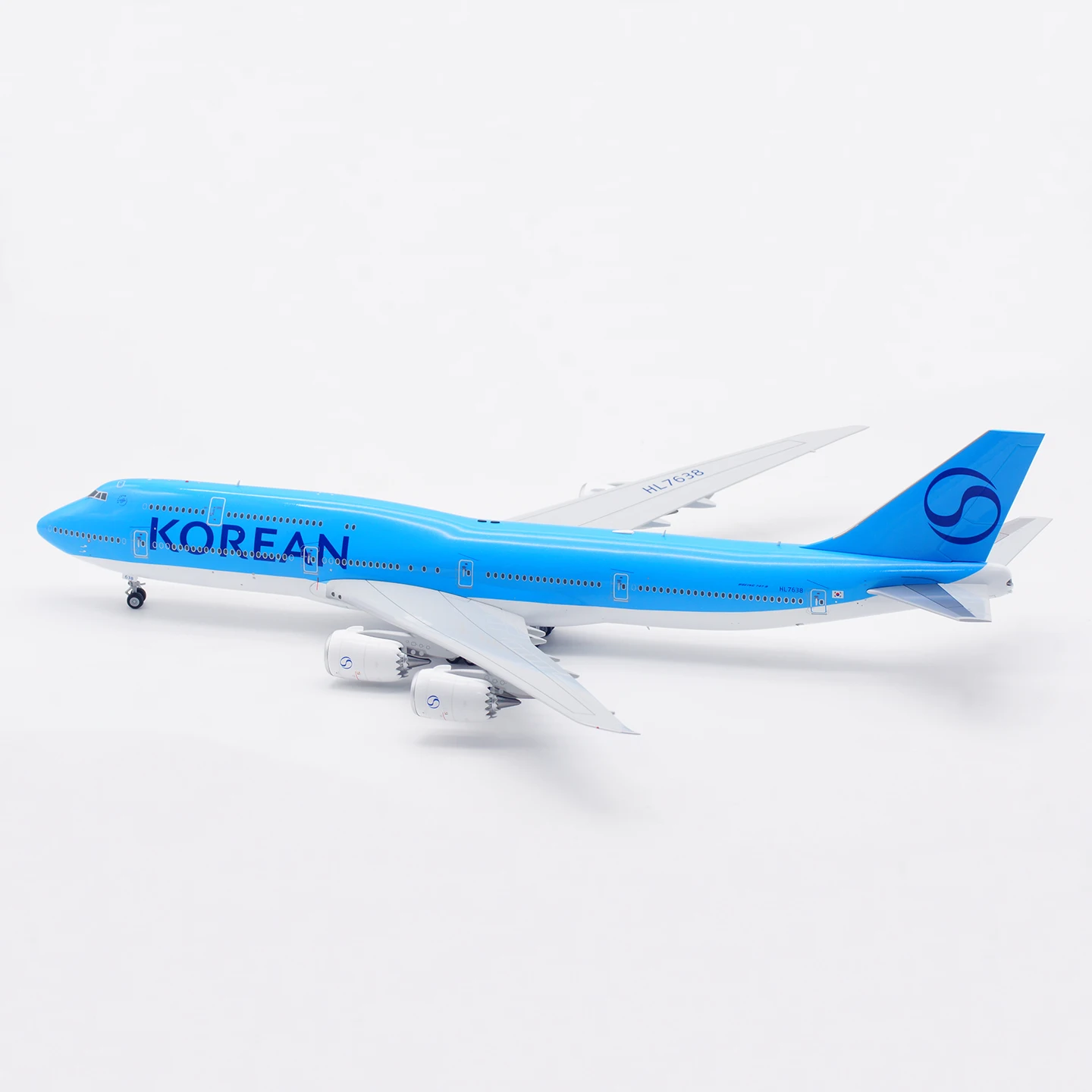 L2179 liga avião colecionável presente sq asas 1:200 ar coreano "skyteam" boeing B747-8 diecast aeronave jato modelo hl7638