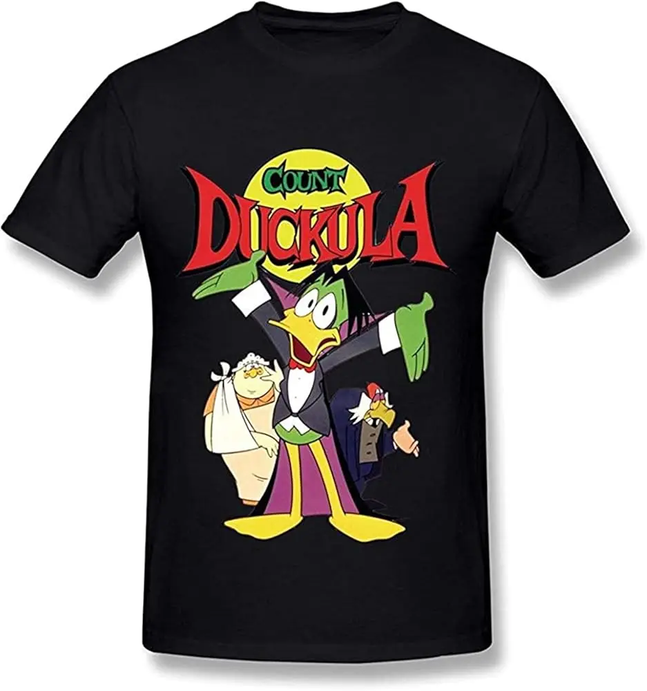 Count Duckula Poster t-shirt da uomo Unisex Tee Cotton Luxury brand vintage oversize