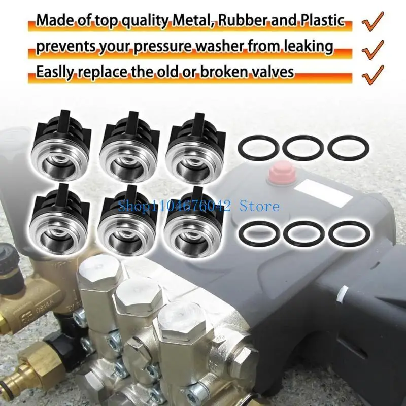 

5asd 6pcs Stainless Steel Check Valves For Heavy Duty Pressure Washer Pumps Head
