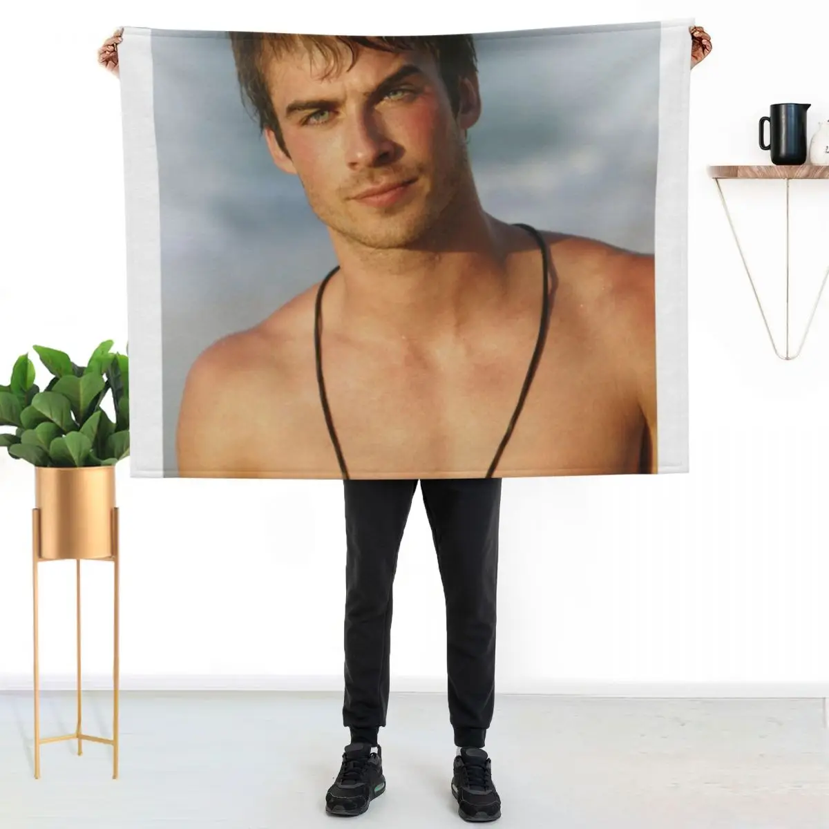 ian damon Throw Blanket valentine gift ideas Polar Decorative Throw Single Baby Extra Large Throw Blankets