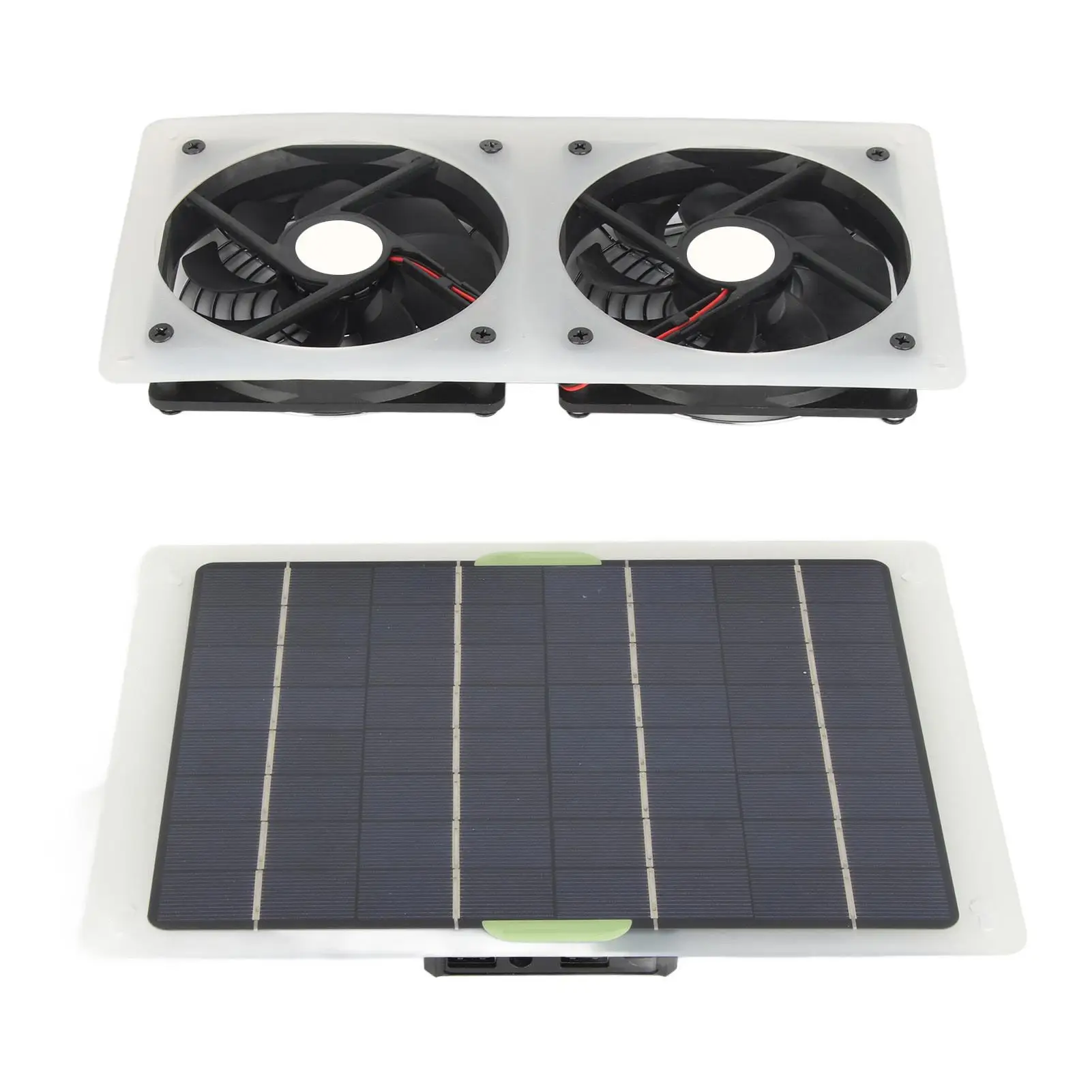 Portable Waterproof Solar Panel Fan Kit for Greenhouses & for home - Eco-Friendly Cooling Solution