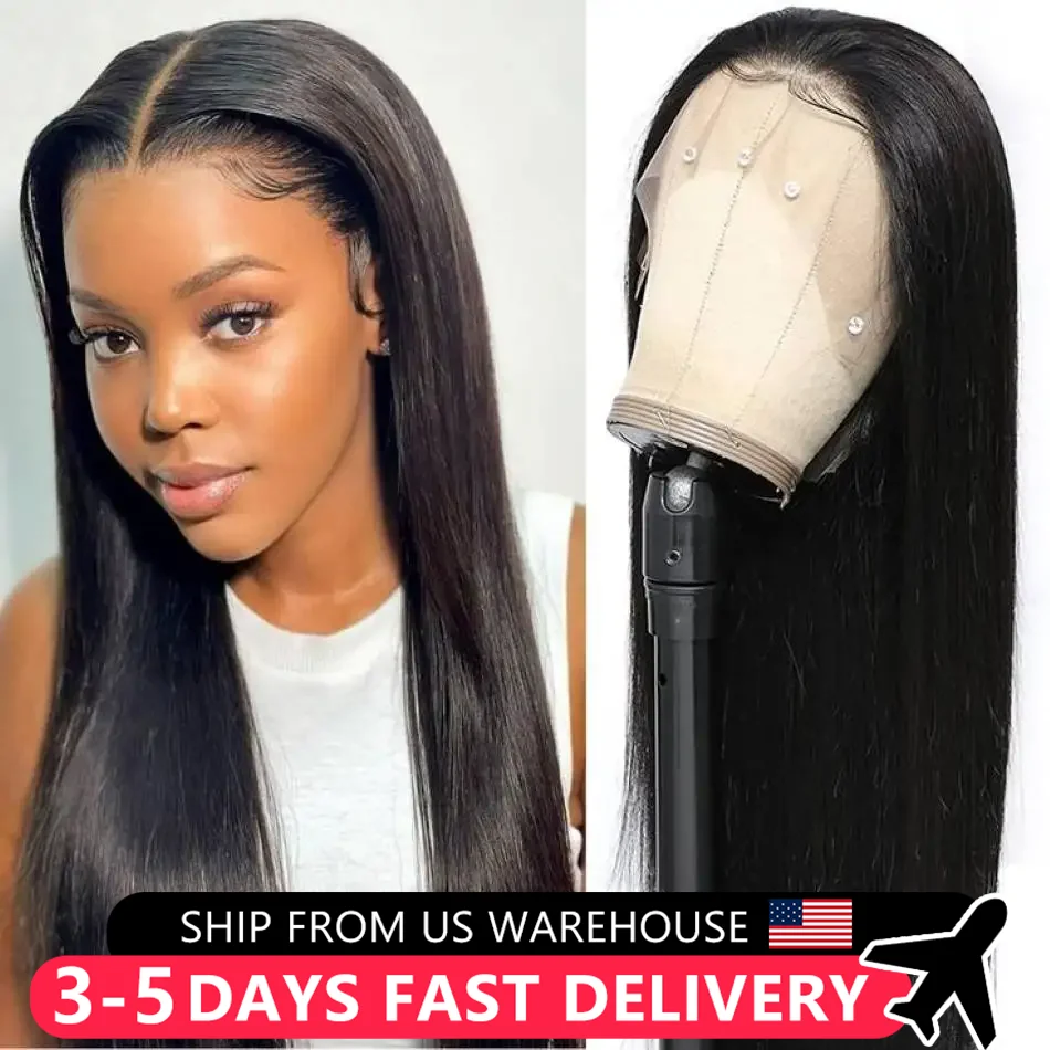 30 32 Inch 13x6 Lace Frontal Wig Straight 13x4 Lace Front Wig Transparent Human Hair Wigs Malaysia Hair for Women Pre Plucked