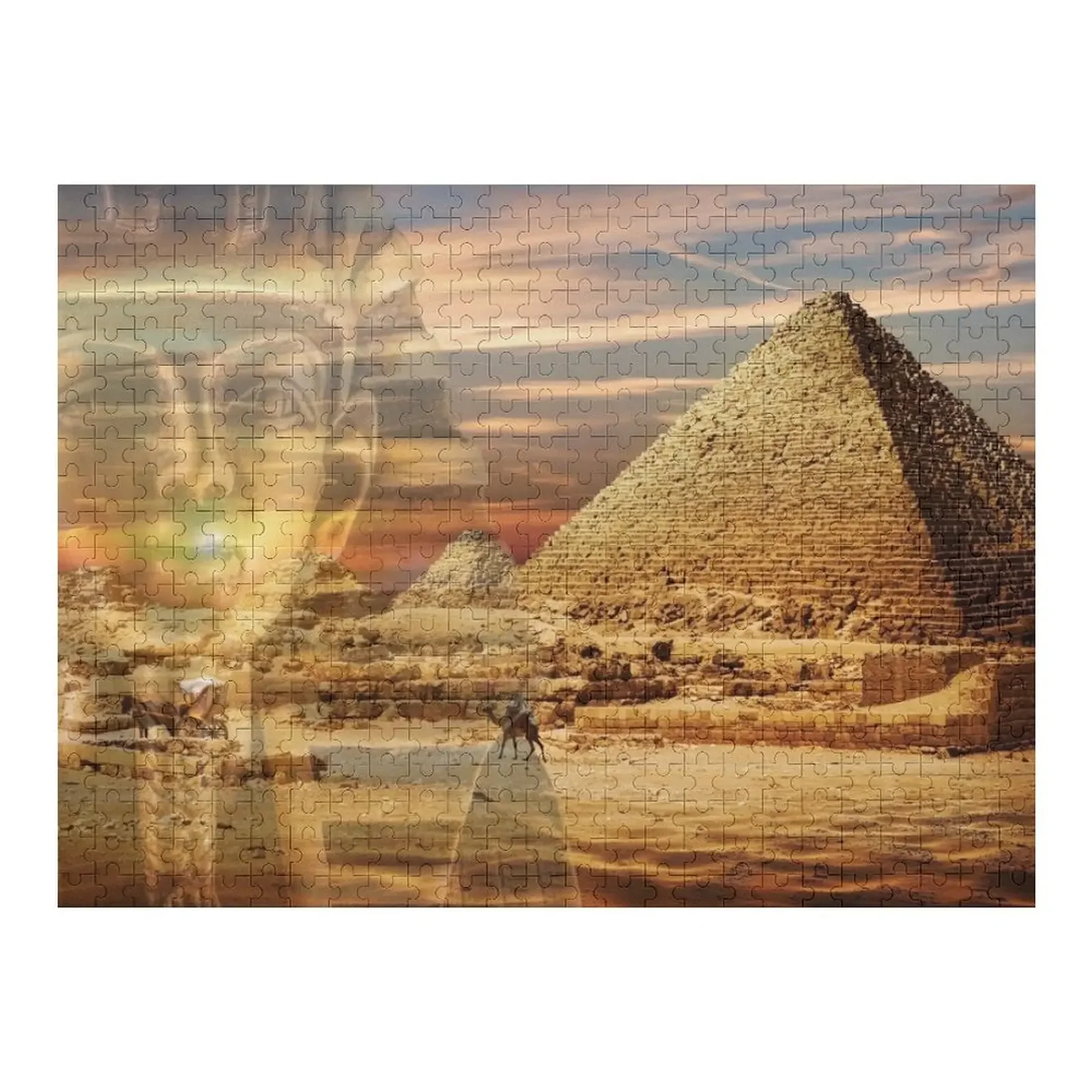 

Egypt Pyramid Pharaoh Jigsaw Puzzle Wood Name Wooden Name Wooden Boxes Puzzle