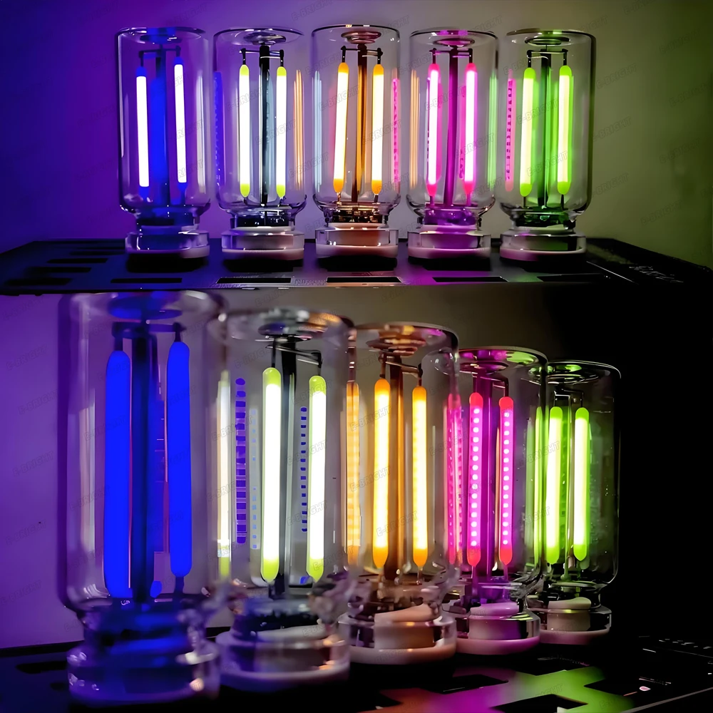 Touch Dimmable Car USB Night Light LED Filament Lamp Portable Lighting Plug and Play Decorative Atmosphere Light for Car Bedroom