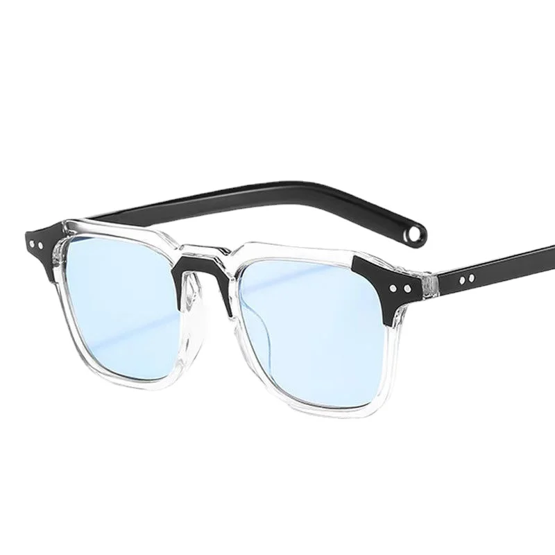 2024 nuovi occhiali da sole quadrati Vintage per uomo moda doppio ponte occhiali da sole occhiali da donna Trendy Brand Design Shades