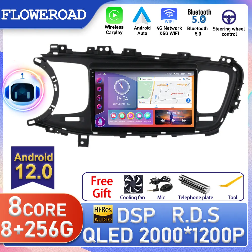 

Car Radio Carplay Android Auto For KIA Optima K5 2013 - 2015 GPS Navi Multimedia Player Stereo QLED Monitor HU No 2 Din 2din DVD