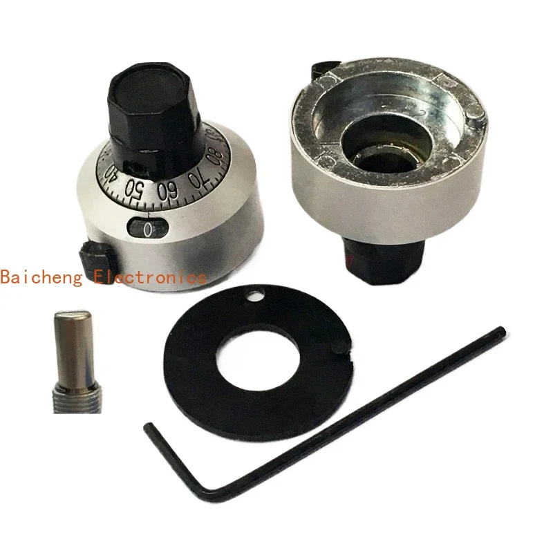 

5 шт. цифровых поворотных ручек H-22-6A с линейным цифровым дисплеем, многоповоротные, с отверстием 6 мм