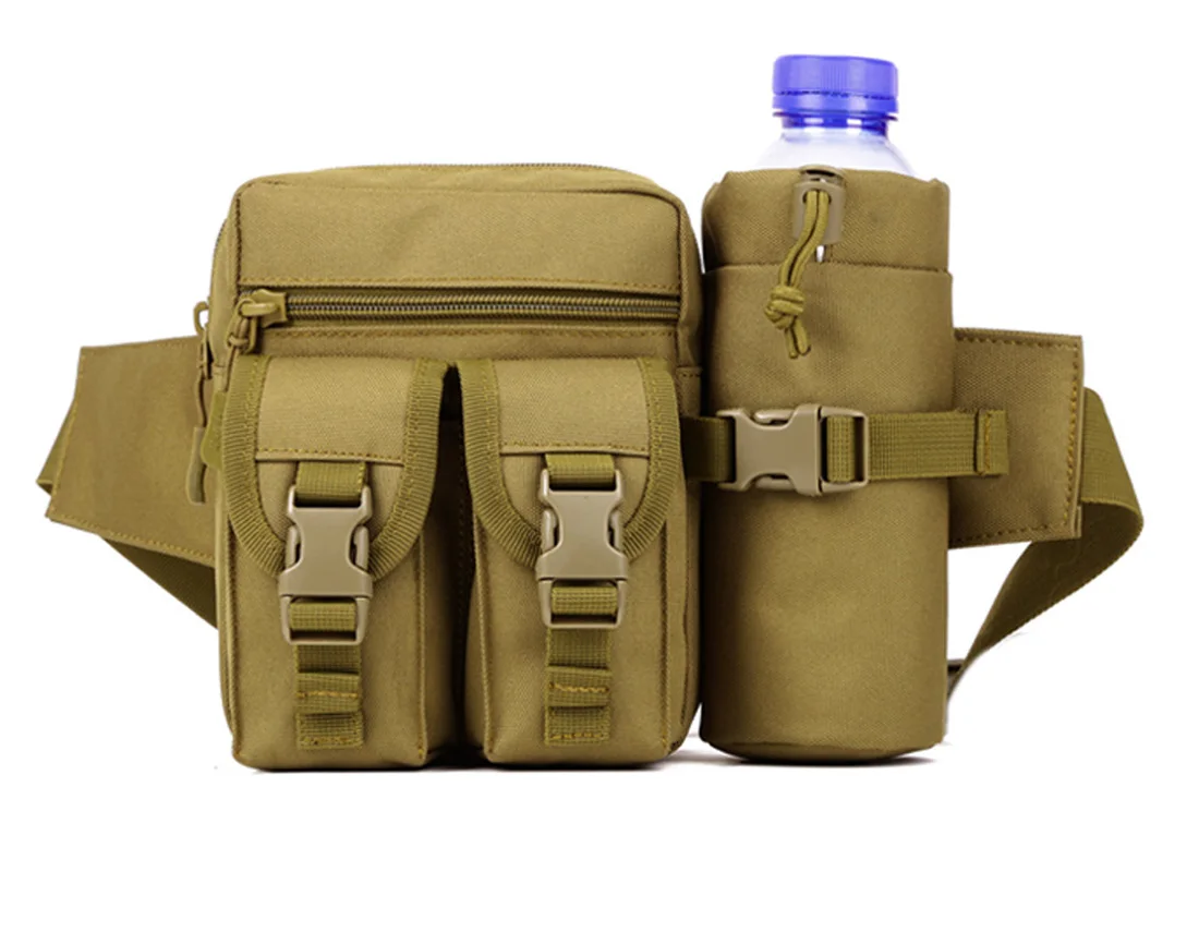 Männer Taille Fanny Pack Taschen Taktische Militärische Camping Reise Wandern Wasser Flasche Klettern Outdoor Sport Klettern Bum Hüfte Gürtel Tasche – Detail 20