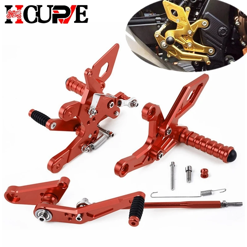 Motorcycle CNC Footrest Rear Sets Rearset Foot Pegs For CBR500R CB500F CBR 500R CB 500F 2013-2023