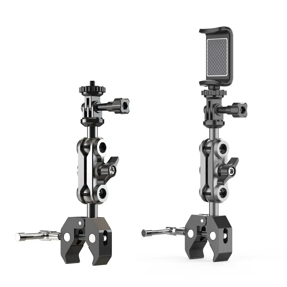 

Sturdy Super Clamp Phone Holder Universal 1/4" Screw Adjustable Camera Holder Supervisory Control Holder Handlebar