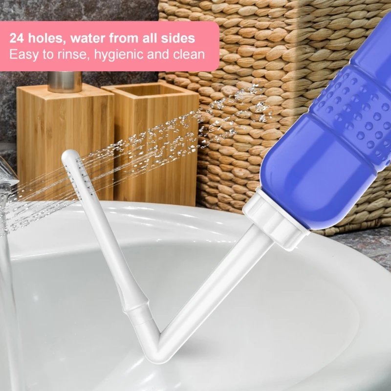 2IN1 Portable Bidet Spray Handheld Travel Bidet for Pregnant Women Baby Cleansing Water Washer Bottle Baby Showers Mom Bottle
