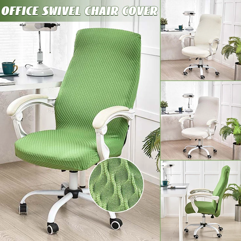 Office Computer Chair Cover Elastic All Inclusive Armchair Protector Cover Office Home Decoration Rotating Chair Seat Covers