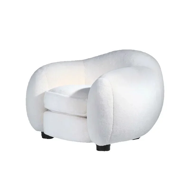 Creative polar bear lazy sofa chair model room lobby reception single chair Internet celebrity leisure chair