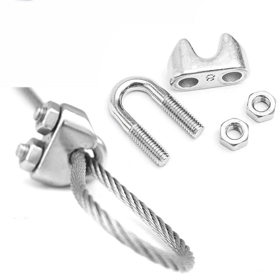 Lot De 15 Serre-Câbles M2 Acier Inox 304 - Pince M2 Pour Câble 2 Mm, Robuste & Antirouille
