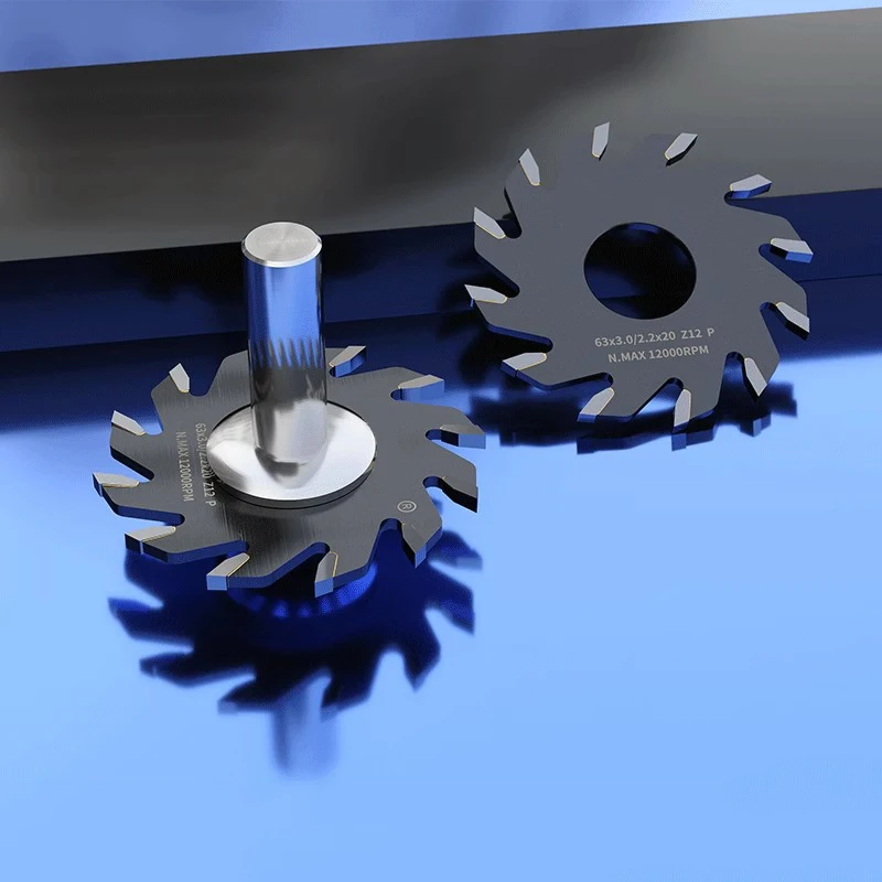 Lama per sega scanalata LIVTER per la lavorazione del legno sega per scanalature in plastica di alluminio Set completo di coltelli a forma di T con gambo