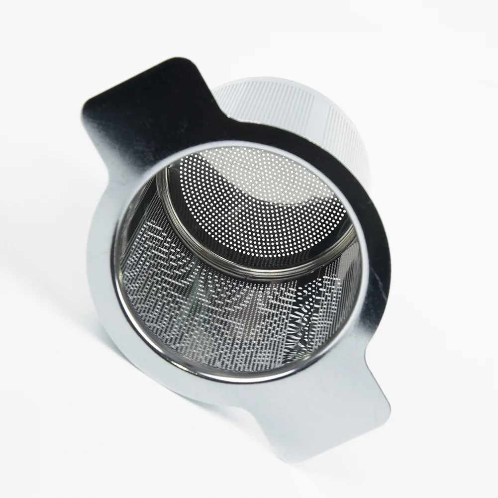فلتر شبكي رفيع للأذن مزدوج من الفولاذ المقاوم للصدأ ، مصفاة شاي ، توابل قابل لإعادة الاستخدام ، كرة توابل ، إبريق شاي ، مصفاة قهوة ، مطبخ