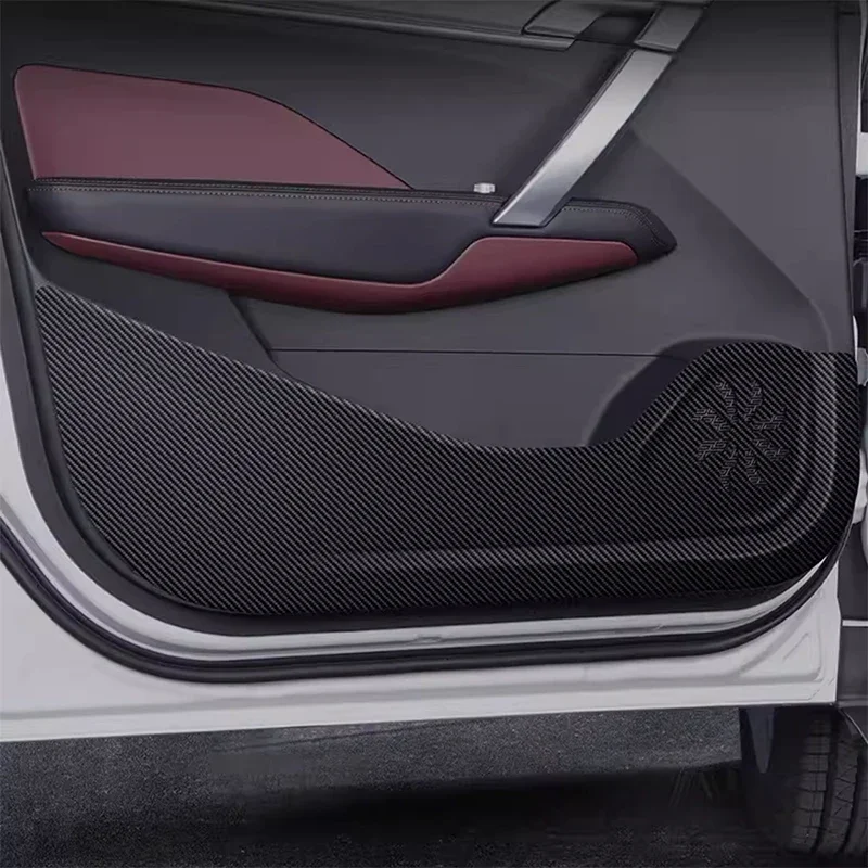 

For Geely Coolray 2023 2024 2025 PU Leather Car Door Anti Kick Pad Protection Stickers Cover Protector Trim Film Accessories