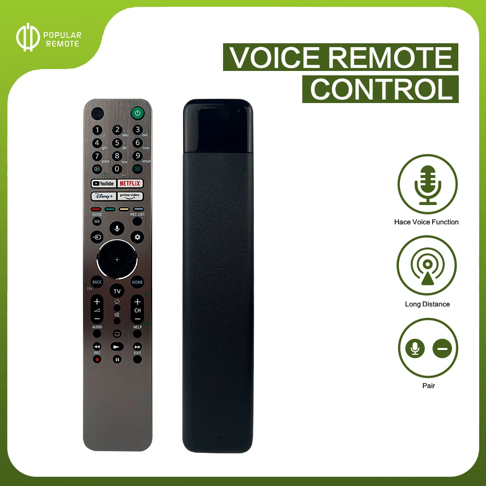 RMF-TX621E Voice Remote Control Backlit Bravia XR-55A90J A90J LED Smart Android Replace For Sony with Backlight