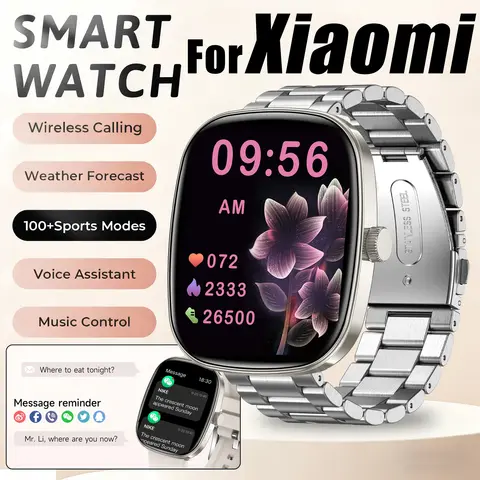 2026 Fashion Women Watch Ultra Smart Watch 1.83"HD AMOLED Full Touch Screen Call Health Sport Smart watch For Xiaomi IOS Ladies