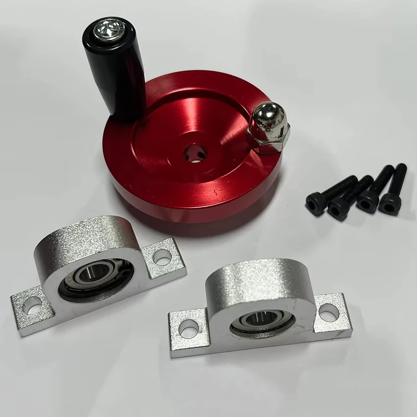 Aluminum Alloy Bearing Pillow Block Mounted Support Handwheel 60mm Accessories for CNC Milling And Drilling Integrated Machine