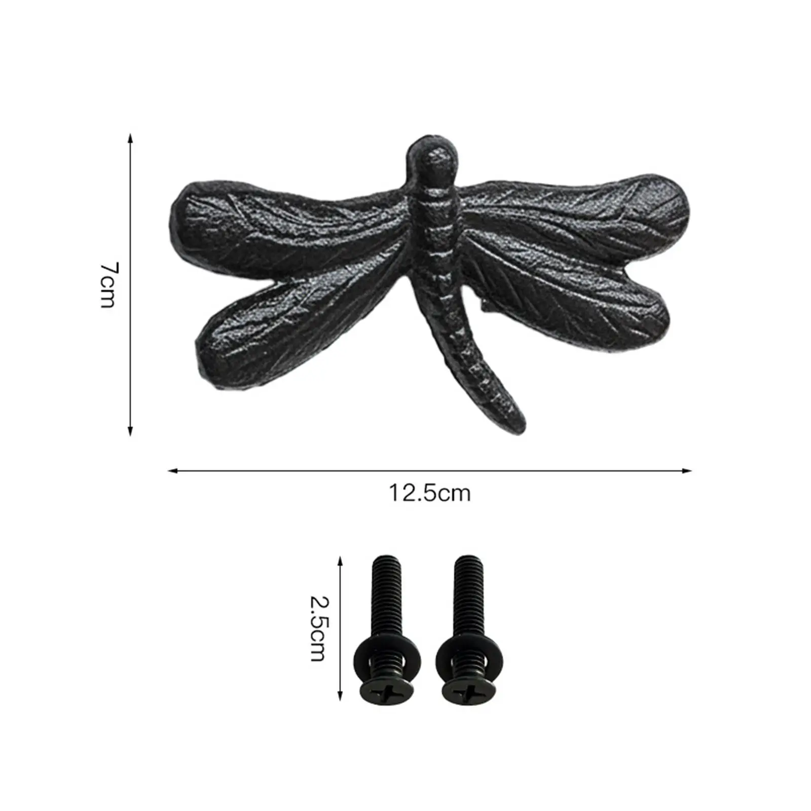 Vintage Style Cabinet Knob Cast Iron Drawer Handle Decorative Pull Knob for Furniture Home Wardrobe