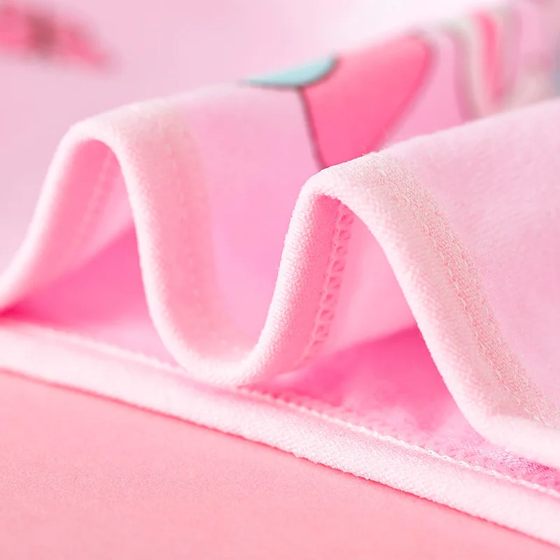 4 Stück/Set Kinder Mädchen Baumwollunterwäsche Niedlicher Meerjungfrauen-Druck Rosa Blau Boxershorts Atmungsaktive Weiche Kinderunterhosen für Mädchen 2-10 Jahre – Detail 9