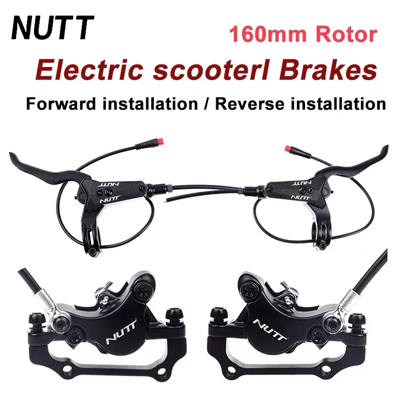 Power-Off Nutt brakes hydraulic with brake sensor folding bicycle lithium battery bicycle scooter Hydraulic Disc Brake Set