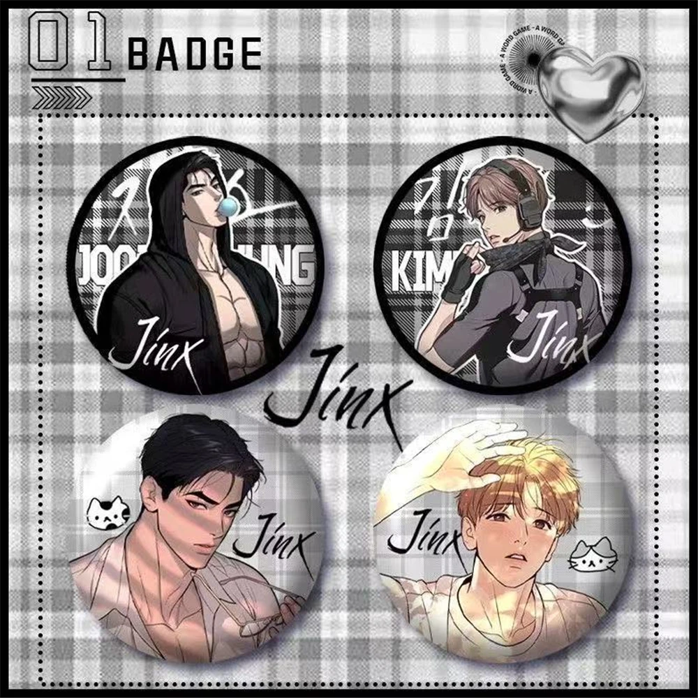 

58 мм аниме Jinx косплей значок булавка SPTE жесть брошь реквизит Рождественский подарок