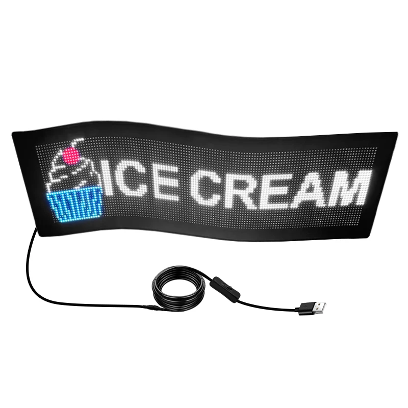 Bluetooth APP Control Multifunctional LED Display Panel Soft Screen for Advertising